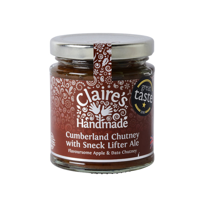 Claire's Handmade - Cumberland Chutney with Sneck Lifter Ale (200g) - Christmas Delivery